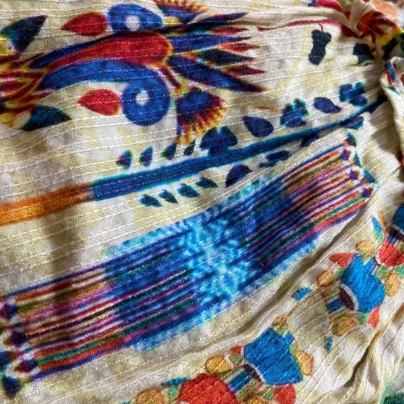 Generation Flo Gorgeous Colourful Cotton Boho Botton Down Hippie Tank Top Medium - Picture 10 of 10